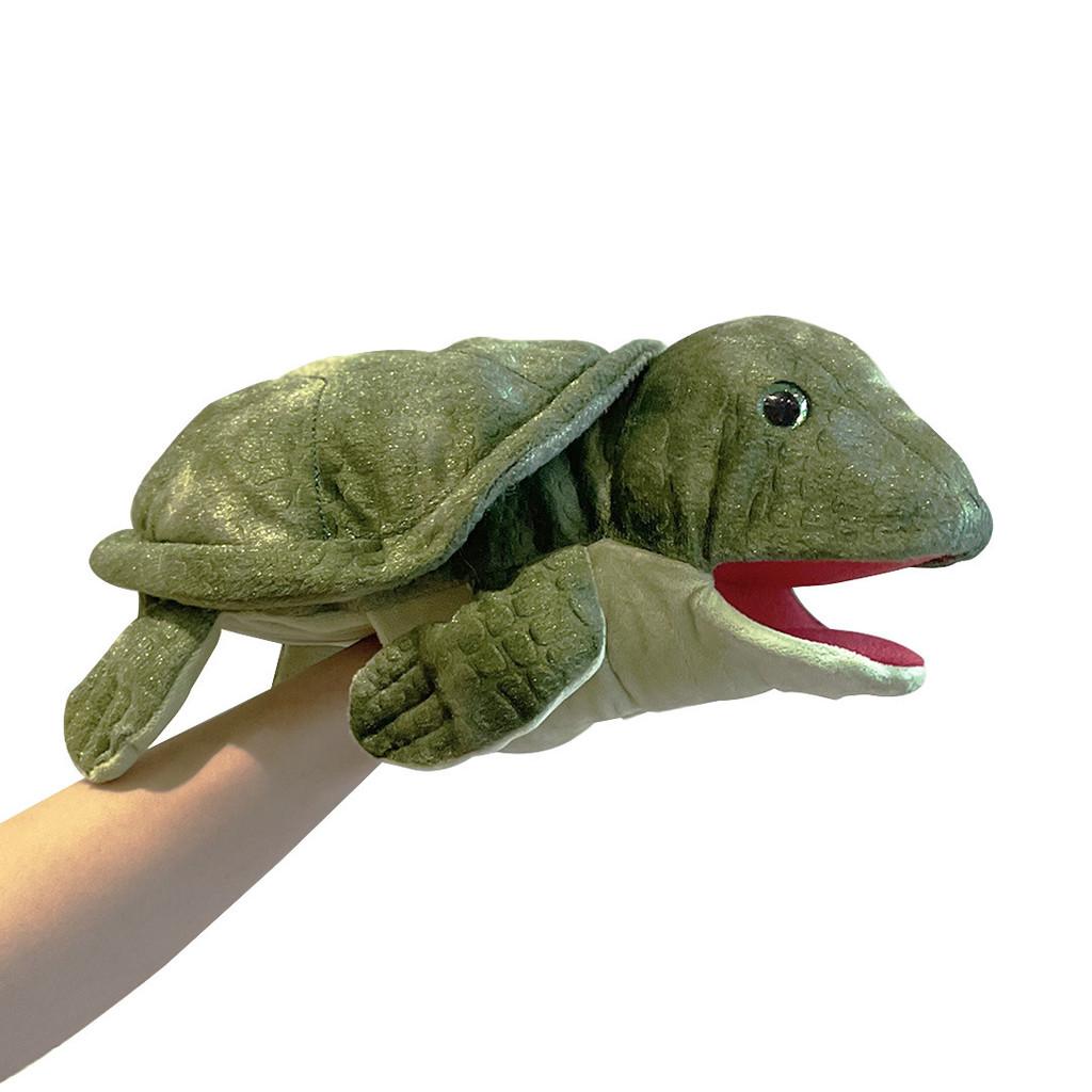 Cartoon Animal Plush Hand Puppet Panda Crocodile Doll Children Prop Performance