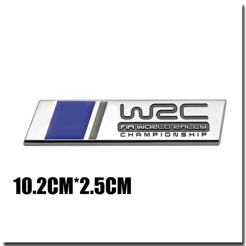 3D Metal WRC Car Front Grille Rear Trunk Emblem Badge Decal Styling Accessories Sticker серебряный