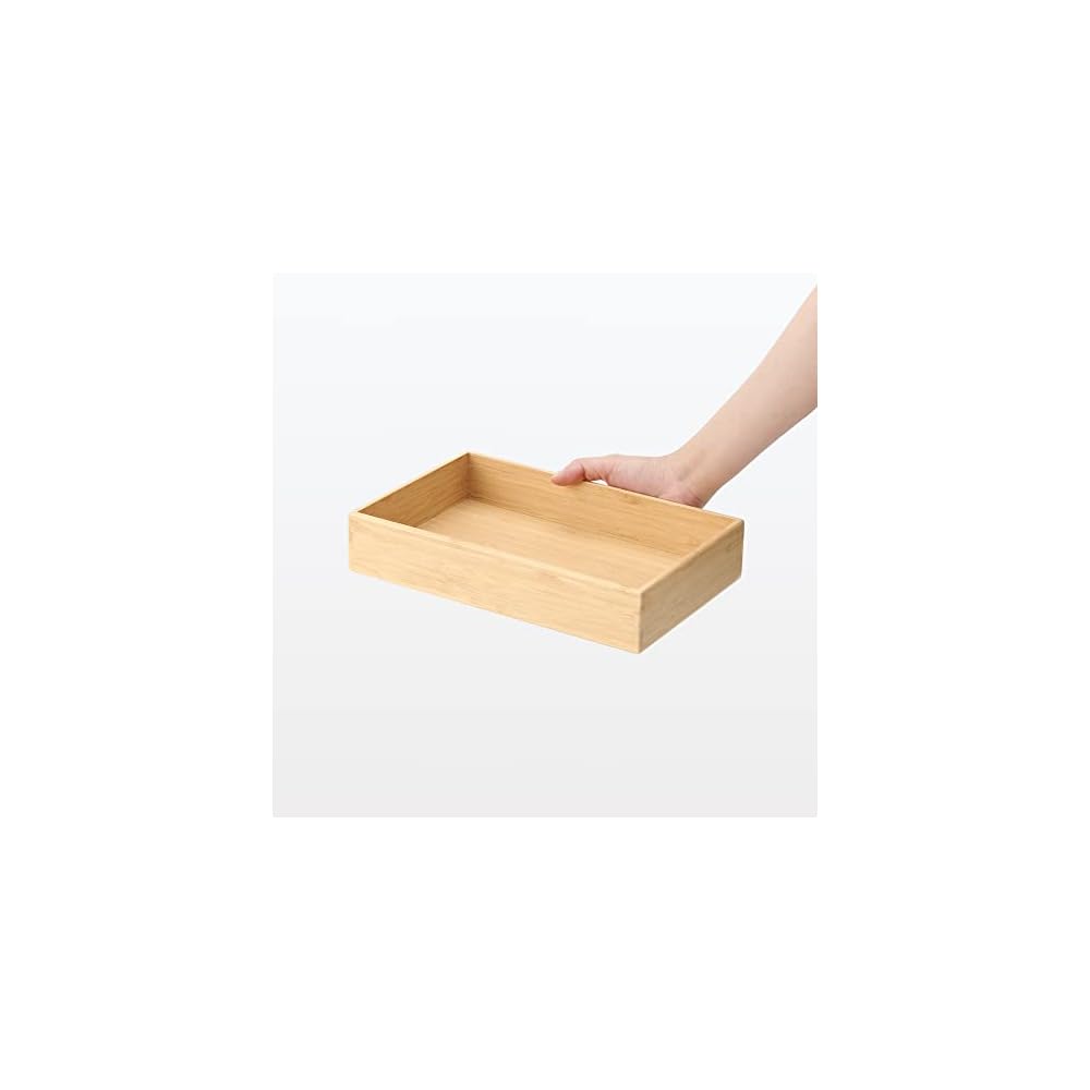 MUJI Stackable Bamboo Storage Box, Medium, 17cm (W) x 26cm (D) x 55cm (H), Item No. 12057888,