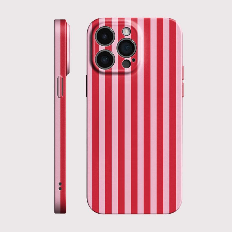 Fashion Pink Striped Phone Case for Oppo Realme C75 C63 C65 C67 C53 C55 C35 C33 C20 C21Y C30S 9 9i 8 8i Pro Plus 4G 5G Hard PC
