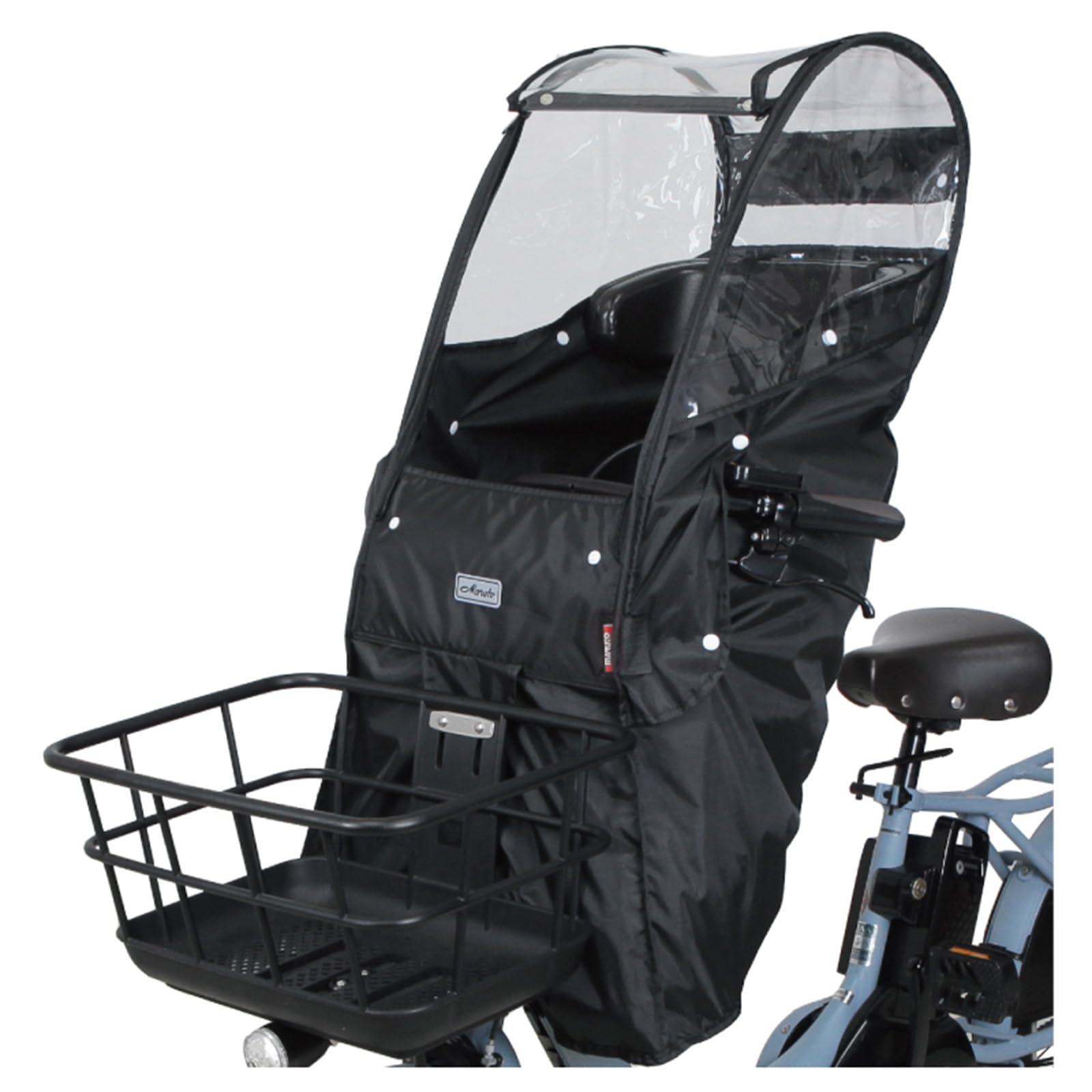 

MARUTO Дождевик для детских сидений, устанавливаемых на переднюю часть велосипеда (неоригинальных), черный D-5FA-BB02, чёрный