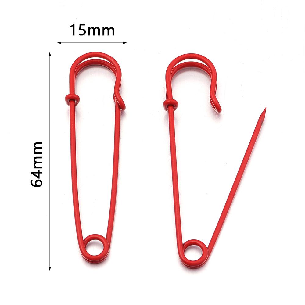 10pcs/lot Bright Color Safety Pins Metal Iron Brooch Pins Base Setting For Jewelry Making DIY Crafts Brooch Decoration Supplies