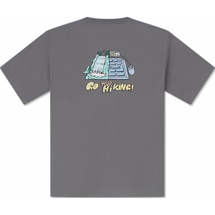 Converse T Shirts Men's Gray Crew Neck Moderate Straight Fit 10027229-A03