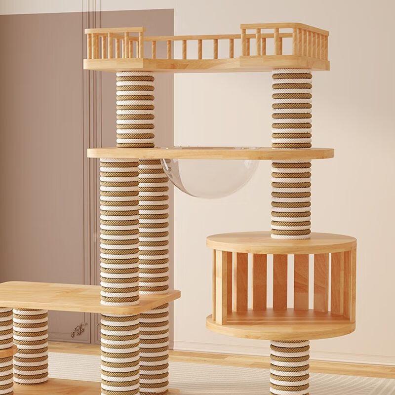 Ziban Home Giant Cat Tree with Condo & Scratching Post