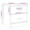 Nightstands 2 pcs Grey Sonoma 40 x 30 x 40 cm Particleboard