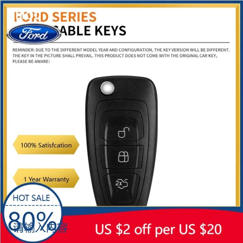Samolepka na auto 2026 Pro Ford Auto Flip Klíč Pouzdro Kryt Klíčenka Skořepina Pro Ford Ranger C-Max S-Max Focus Galaxy Mondeo Transit Tourneo Cust