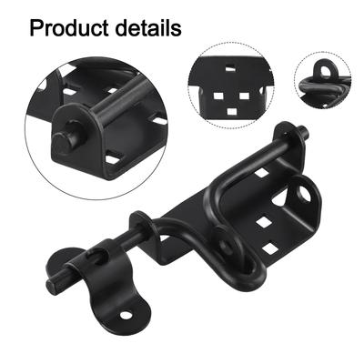 Carbon Steel Door Lock Hardware Steel Door Lock Sliding Bolt Door Locks Carbon Steel Material Easy Installation Lock