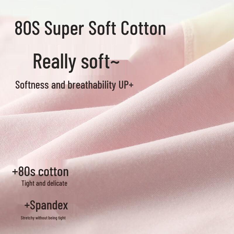 Fenteng Women's 80S Cotton Antibacterial Boxer Briefs 3-Pack