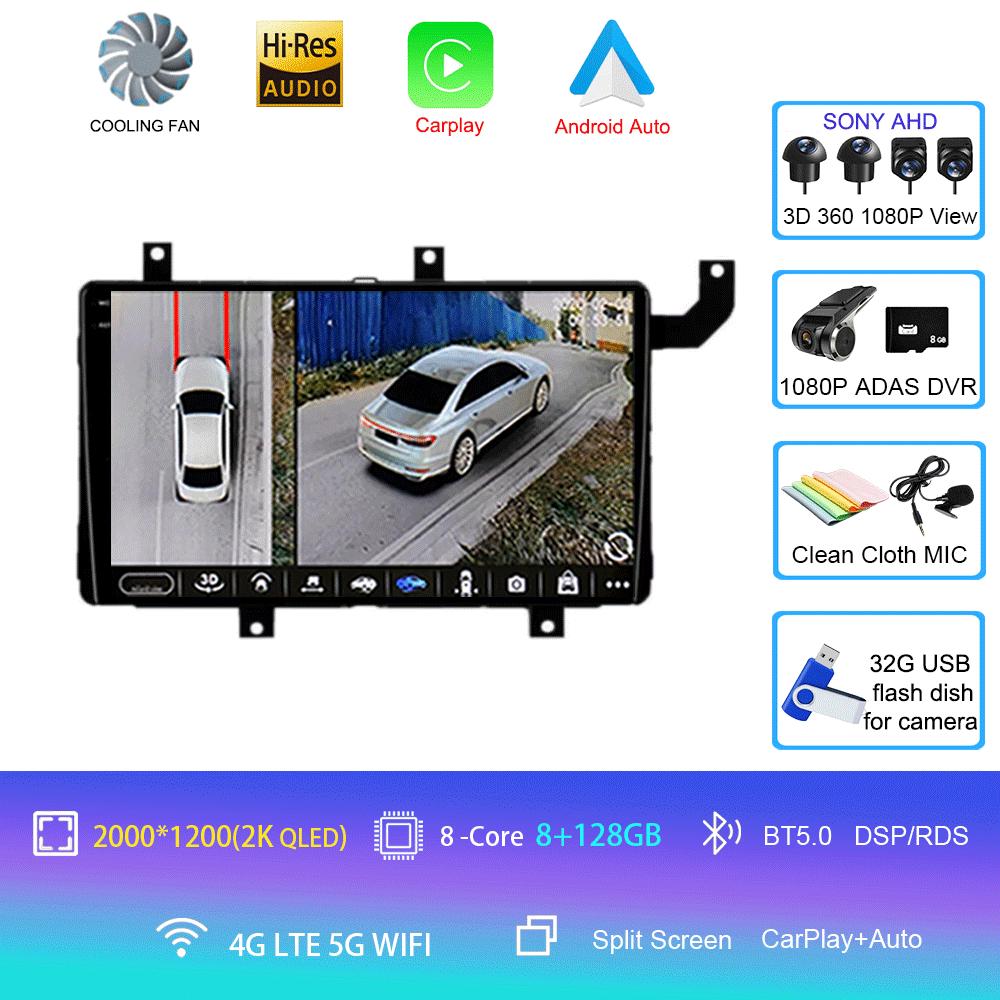 Car Radio Android 14 Carplay Auto For Toyota Tacoma N300 2015-2021 Multimedia Video Player GPS Navigation Stereo Head Unit Audio