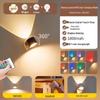 Rechargeable Wireless No-Drill Magnetic Bedside Reading Light with Remote Control
