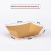 50Pcs Disposable Boat Shaped Hotdog Trays Kraft Paper Oil Resistant Serving Platters for BBQ Food Truck Catering