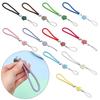 Leather Four-leaf Plum Bossom Anti-lost Lanyard Plum Blossom Woven Mobile Phone Lanyard Phone Strap Lanyard Keychain Wrist Rope