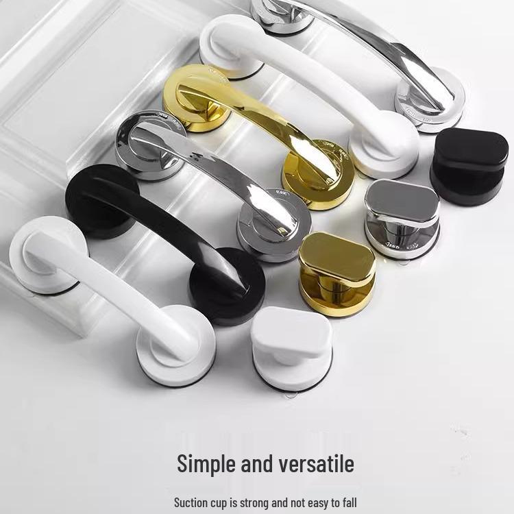 Self-Adhesive Suction Cup Glass Door Handle for Sliding Doors, Cabinets, Drawers, Wardrobes, and Refrigerators