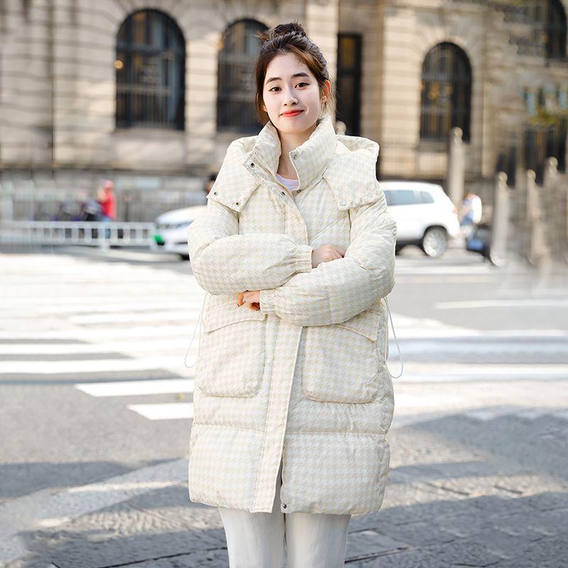 Plus Size Womens Winter Coat Thickened Loose Long Cotton Jacket High Quality Drawstring Waist Outwear