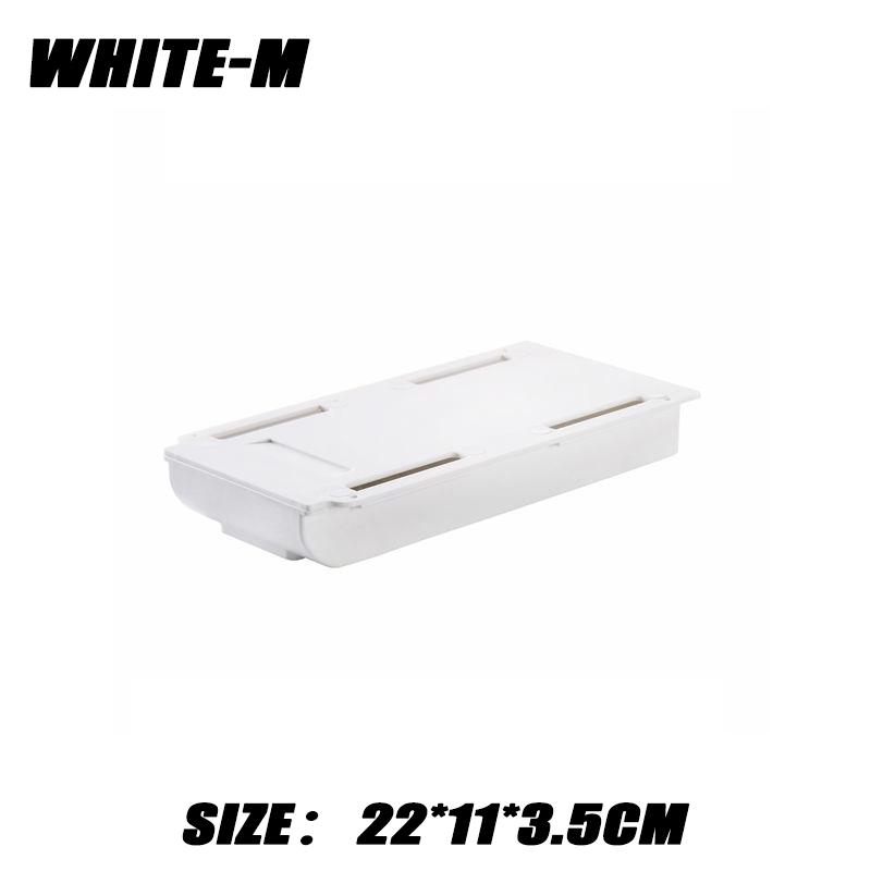 Creative Hidden Drawer Organizer No Punch Holes Under Desk Stationery Box Sticky Small Drawer Office Home Organizer