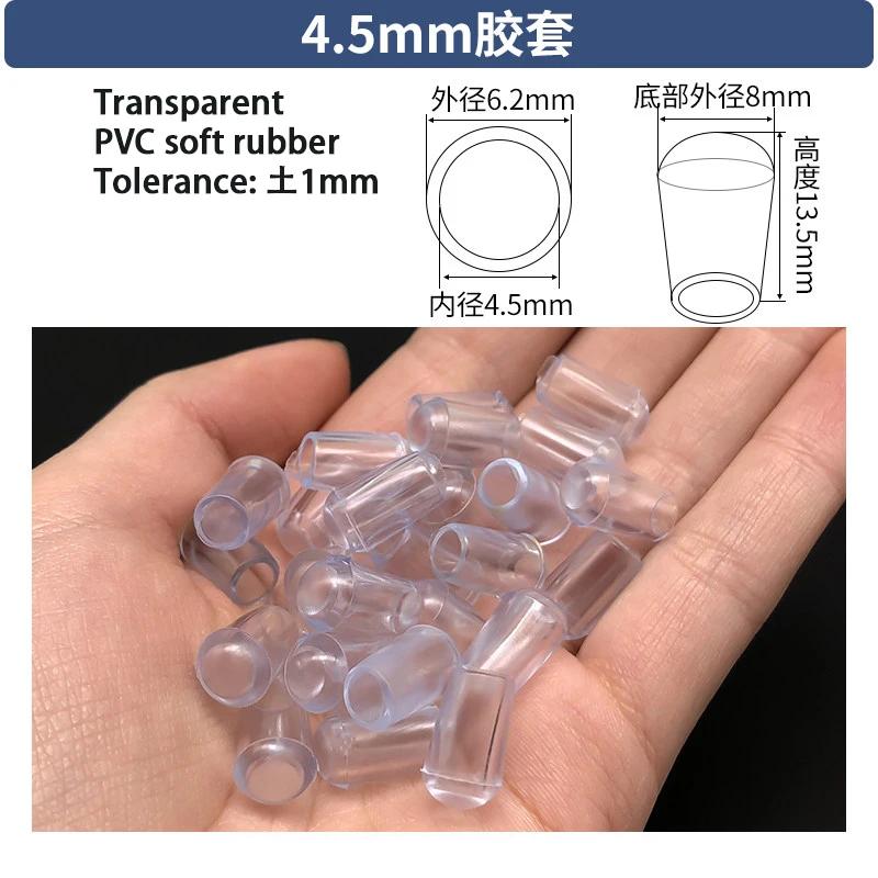 

PVC Soft Rubber Pipe Cap Iron Wire Plastic Steel Wire Protective Tape Hanger Anti-Collision Pipe Sleeve Round Rubber Sleeve 20Pcs