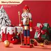 12 Inch King Nutcracker Painted Soldier Christmas Decor  Xmas Holiday Collectible Gifts for Festive Christmas Tree Table Decor