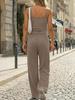 2026 Women's Casual Set: Solid Color Camisole & Wide-Leg Pants 2-Piece Outfit