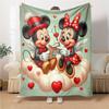 Mickey Minnie'S Valentine Blanket Soft Throw Blanket For Home Bedroom Bed Sofa Travel Office Solid Christmas Blanket