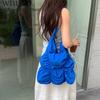 Summer Vacation Wind Pleated Bag Fashion Casual Nylon Butote Bag Large Capacity New Commuter Shoulder Bag Women