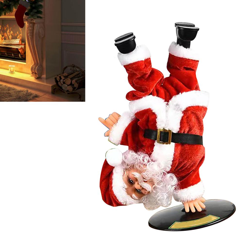 Electric Xmas Doll Toy Singing Dancing Ornaments Decorations Exquisite Musical Xmas Doll for