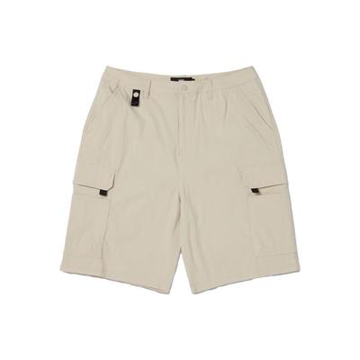 Solid Color Zipper Shorts Men Shorts Oatmeal VN0002P32N1