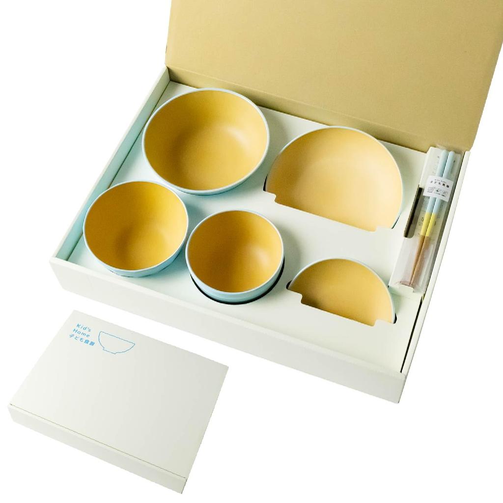 Asahi Koyo Tableware 6 Piece Blue Made in Dishwasher Microwave Tableware Series that Can Be Used as a Set Home Children's Set, Set, Gift, Japan, Safe,