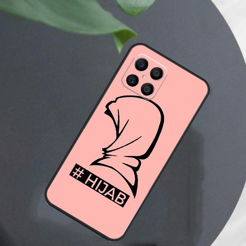 Muslim Islamic Arabic Hijab Girl For Honor Magic 8 7 5 6 Pro Case For Honor 200 400 Lite 50 70 90 X8c X8b X9a X9b X9c X9d Win