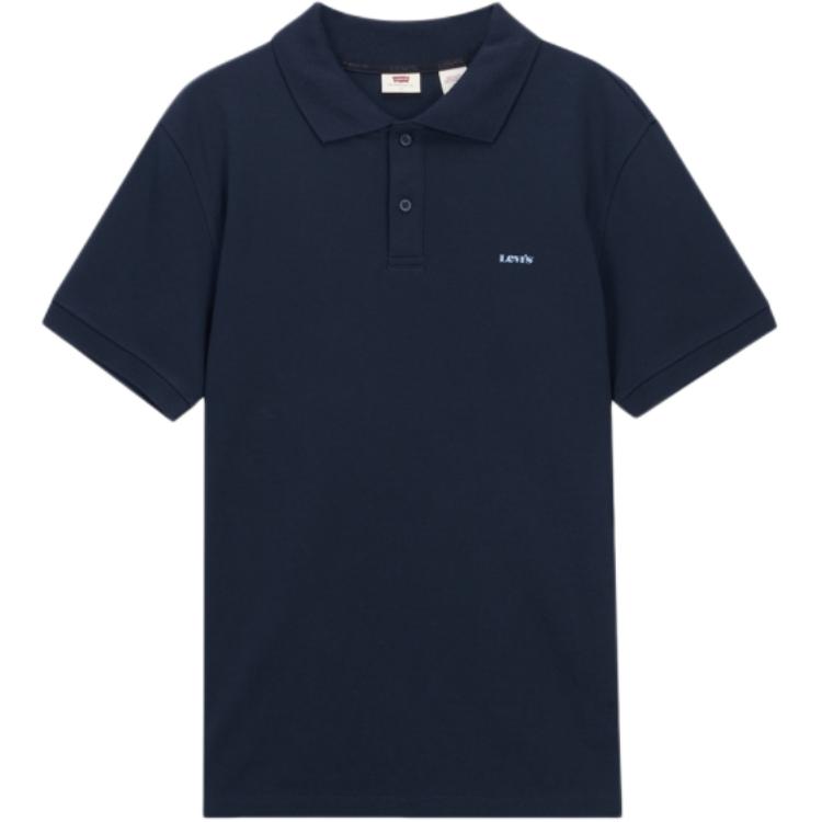 

Levis Свободный Модный Простой Деловой Поло с Коротким Рукавом Мужские топы Черный 0014T-0000 M