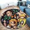 Demon Slayer Round Area Rug Carpet Rug For Living Room Bedroom Sofa Playroom Decor Nonslip Floor Mat
