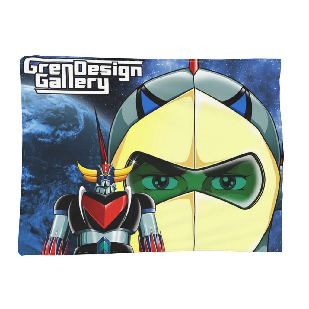 Mazinger Z UFO Robot Grendizer Blankets Soft Warm Flannel Throw Blanket Bedding for Bed Living room Picnic Travel Home Couch
