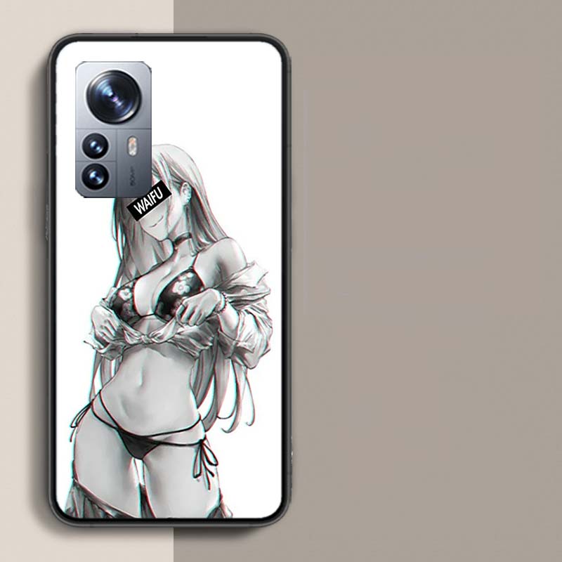 Sugoi Senpai Anime Waifu Sexy Girl Phone Case For Xiaomi Mi 13 12T Poco F7 Pro 14 Ultra 15 Pro 12X 12 9 8 Lite 5G 11T 11i 10 10T