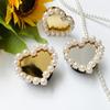 Mobile Phone Creative Style Makeup Mirror Bracket Love Pearl Paste Airbag Tablet Available Support Simple