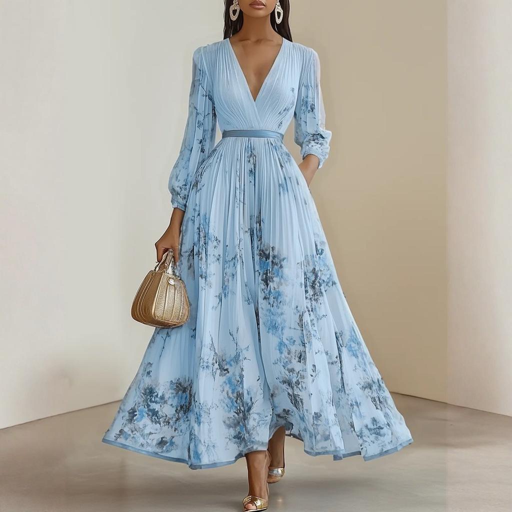 Vestidos Babydoll de Terciopelo de Manga Larga y Cuello Cuadrado de Corte Holgado para Mujer