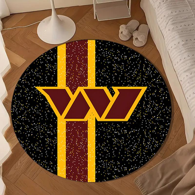 Redskins Football Club Design Round mat, Anti-slip Circle Carpet Chair rug For livingroom,Bedroom, doormat home decor Gift Christmas Gifts