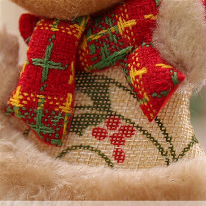 Merry Christmas Ornaments Doll Hanging Ornaments Cute Plush Doll Santa Claus Snowman Pendant Xmas Tree Diy Decoration