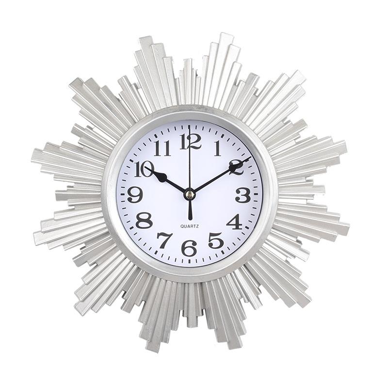 Clock Living Room Simple 25cm Inch Wall Hanging Home Creative Wall Clock Light Luxury Plastic Hanging Watch