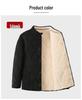 Men's Lambswool Winter Set: Warm Cotton Jacket and Pants for Elderly, Multi-Pocket Design