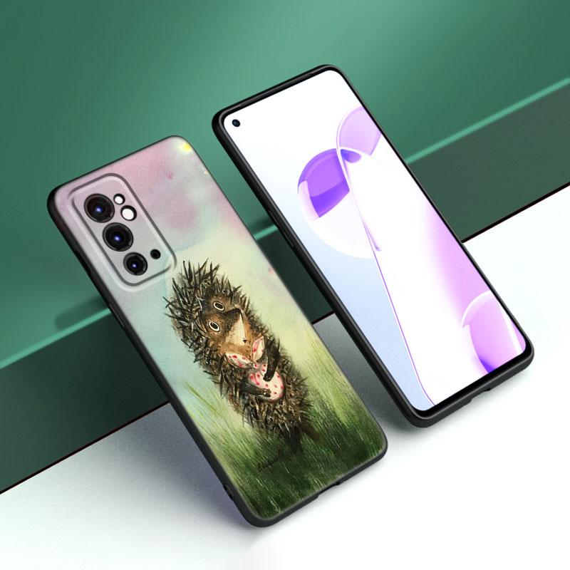 

Чорний силіконовий чохол для телефону «Їжак у тумані» для OnePlus 9 10 11 12 ACE 2V Pro 9RT 10T 10R Nord CE 2 3 Lite N10 N20 N30 5G OnePlus Nord CE3Lite