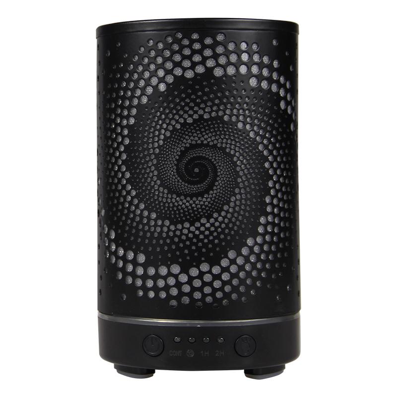 100ml Ultrasonic Cool Mist Humidifier Essential Oil Diffuser Room Moisture Control Auto Shut-Off with LED Night Lights