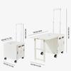 Outdoor Camping Versatile Folding Shopping Cart with Lid Table Durable PP Material Wheels for Easy Mobility Grocery Storage Box
