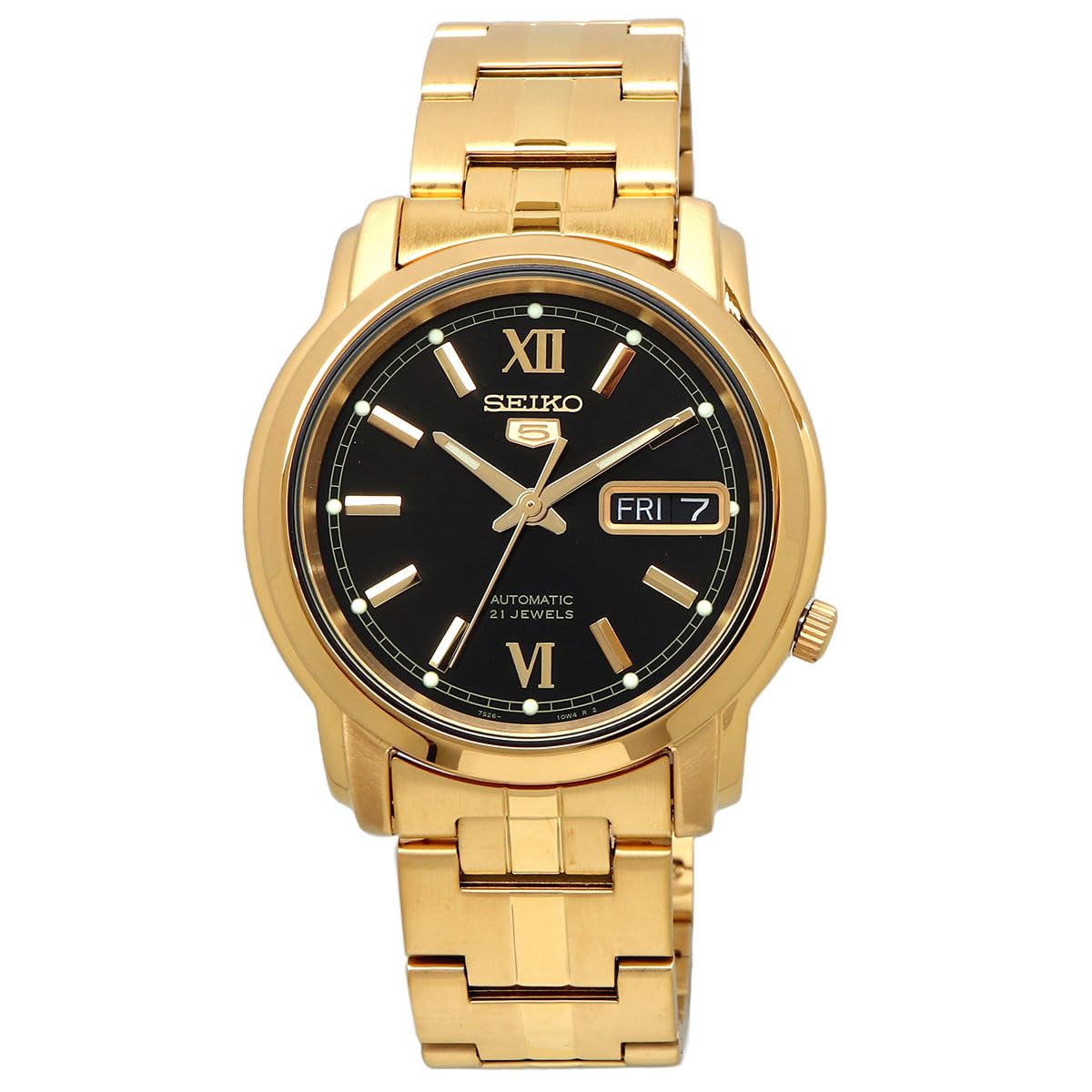 [Seiko] SEIKO FIVE FIVE Автоматические Мужские Часы SNKK86K1 Золотой Черный Циферблат Зарубежная Модель [...