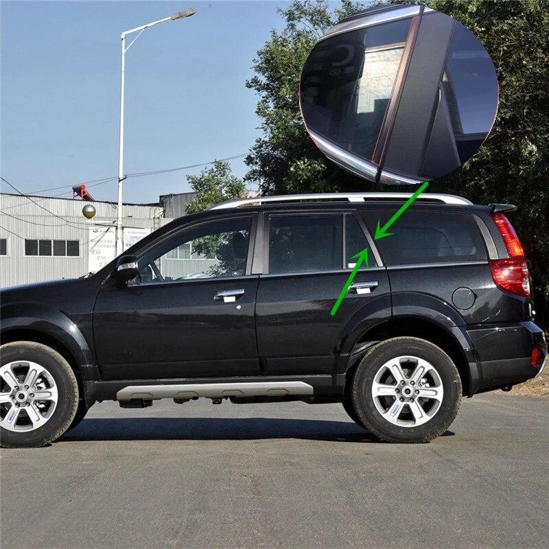 Cafoucs Hinten Tür Fenster Gummi Streifen Für Great Wall Haval H3 H5 Dekorative Abdichtung Moulding