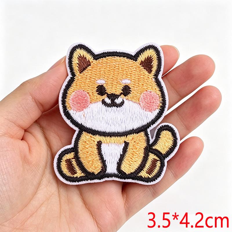 Cartoon Cute Small Animal Embroidered Iron On Patch DIY for Hats Jeans Backpack Clothing Sew Sticker Decoration Cap