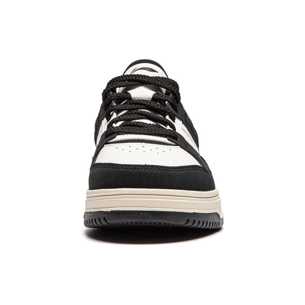 Li Ning Tianji 2.0 Slip Resistant Abrasion Resistant Low Top Skateboard Shoes Men's White Black AGCU193-7