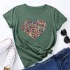Creative Love Pure Cotton Loose Round Neck Short Sleeved Women's T-shirts