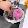 Stainless Steel Hanging Sink Drain Basket Kitchen Faucet Storage Rack Detachable Sink Strainer Basket for Food Waste Draining