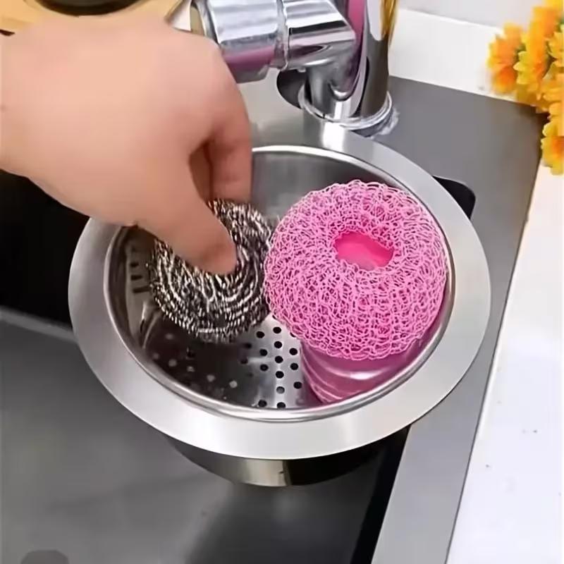 Stainless Steel Hanging Sink Drain Basket Kitchen Faucet Storage Rack Detachable Sink Strainer Basket for Food Waste Draining