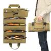 Electrician And Mechanic'S Portable Tool Roll Bag Heavy Duty Roll Up Detachable Zipper Bag