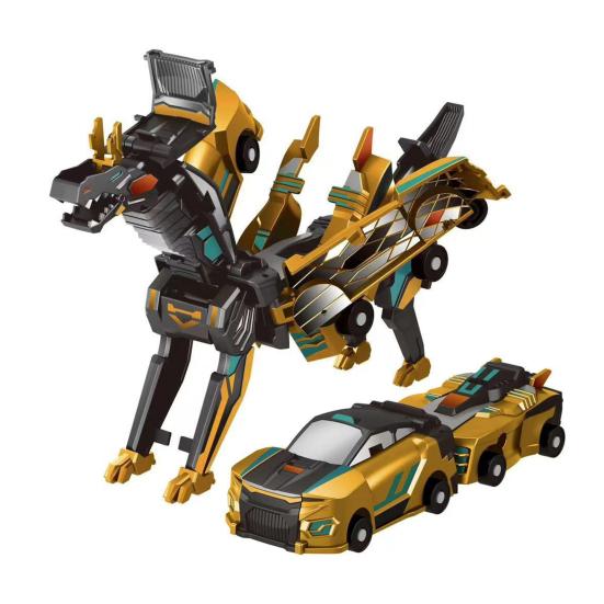 Transformable Flying Dragon Car Toy Collision Deformation Educational 2-In-1 Mini Transforming Dragon Vehicle Toy Toddlers Boys Girls Birthday Gift